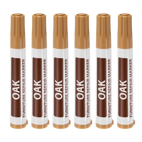 Furniture Repair Wood Markers, 6 Pcs Oak Touch Up Filler Sticks, Oil Based - Bild 1 von 7