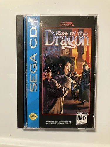 Rise of the Dragon - Sega CD - Complete W Reg Card & Manual CIB - Untested
