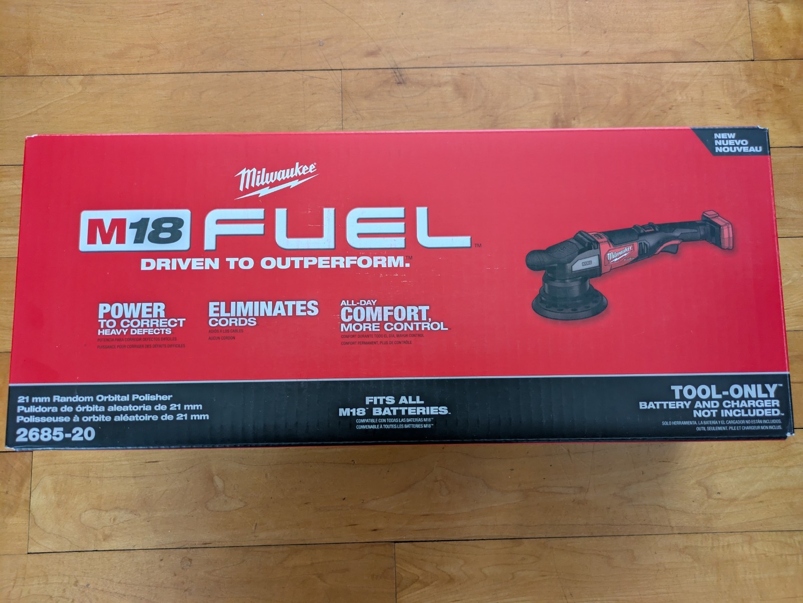 Milwaukee 2685-20 M18 FUEL 21 mm Random Orbital Polisher 18V