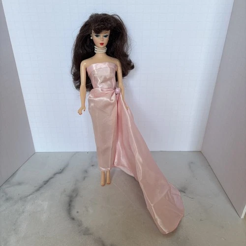 Mattel Barbie Vintage Enchanted Evening Repro Brunette DOLL & damaged dress