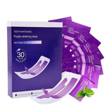 Purple Teeth Whitening Strips Stain Removal Color Correction