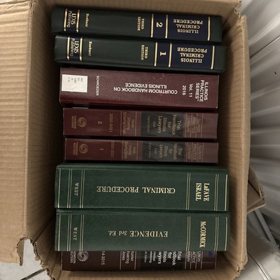 Illinois Law Books Evidence Trial Handbook Criminal  Civil  courtroom attorney