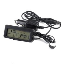 1PC 12V Digital LCD Car Thermometer Inside/Ou...