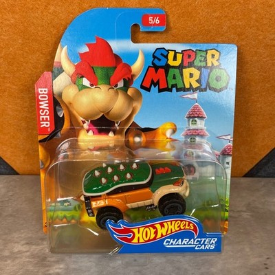 Hot Wheels Super Mario Bowser Character Car 5/6 Die-Cast Vehicle FGK29 2016 New