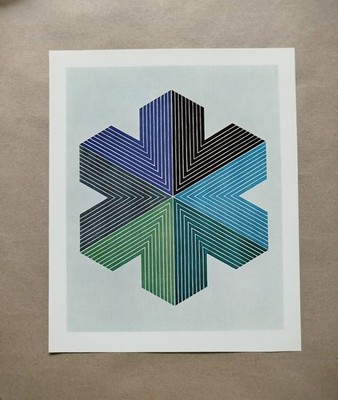 Frank Stella (1936-2024) '' Star of Persia II ''_ Farb-Druckgrafik von 1973