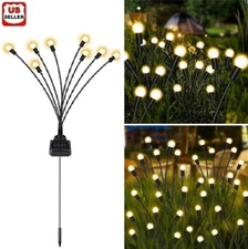 LED Solar Firefly Light Garden Waterproof Swaying Lamp Outdoor Landscape Decor