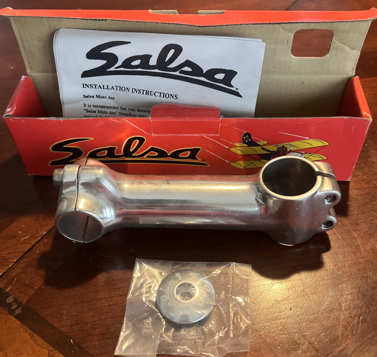 Potence Vélo Salsa 120 Mm - 1 1/8", Sans Filet, Diamètre De Serrage 25,4 Mm, Occasion