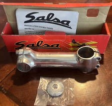 Salsa Moto Ace 120mm 1 1/8th Threadless Stem with CAP - 90's Vintage MTB -silver