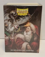 Dragon Shield 100 Brushed Art Sleeves CHRISTMAS 2021 Standard Size Card AT-12066