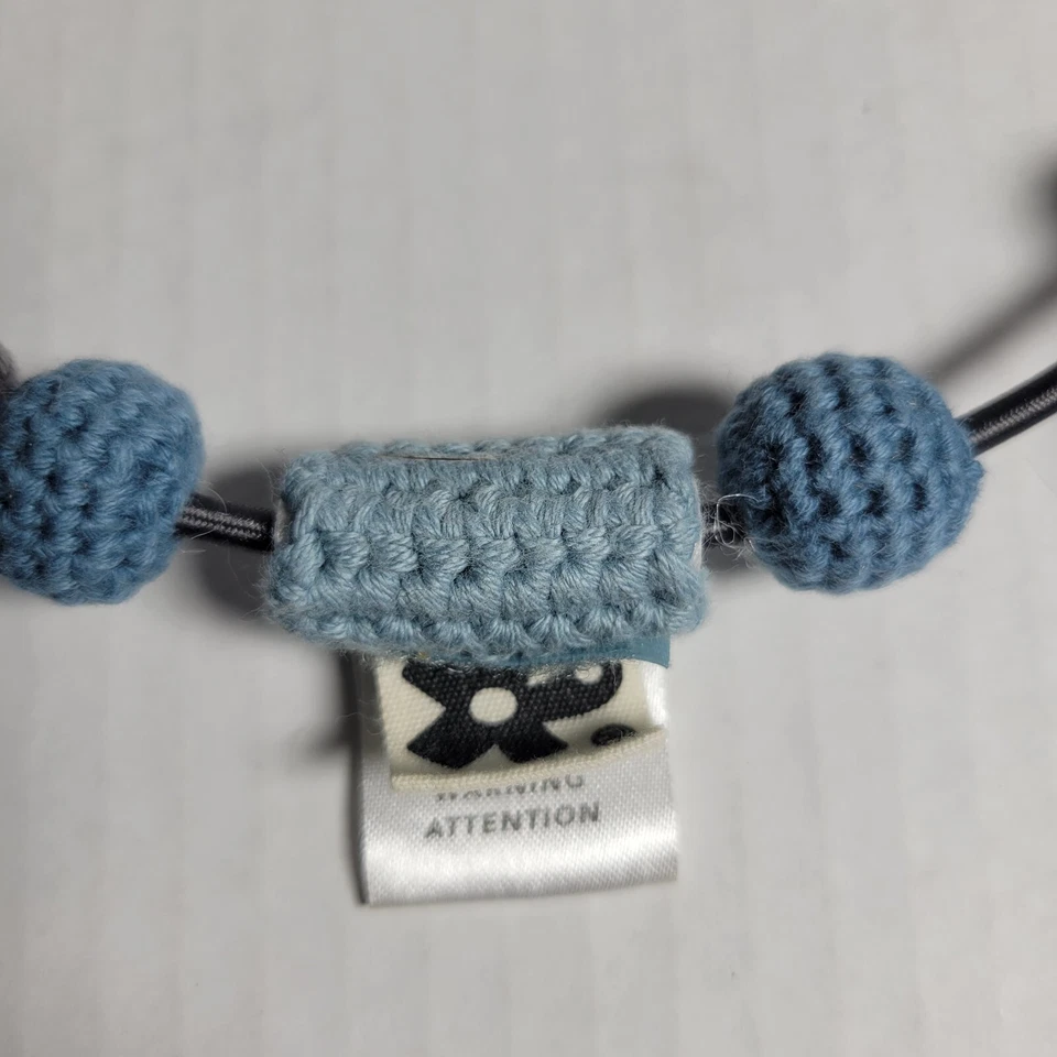 Sebra Fanto Elephant Crocheted Pram Stroller Chain Baby Minimal Nursery Decor Foto 2 de 4