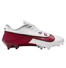 Nike Vapor Edge Speed 360 2 Cleats Men's 13 White Crimson Football Shoes New