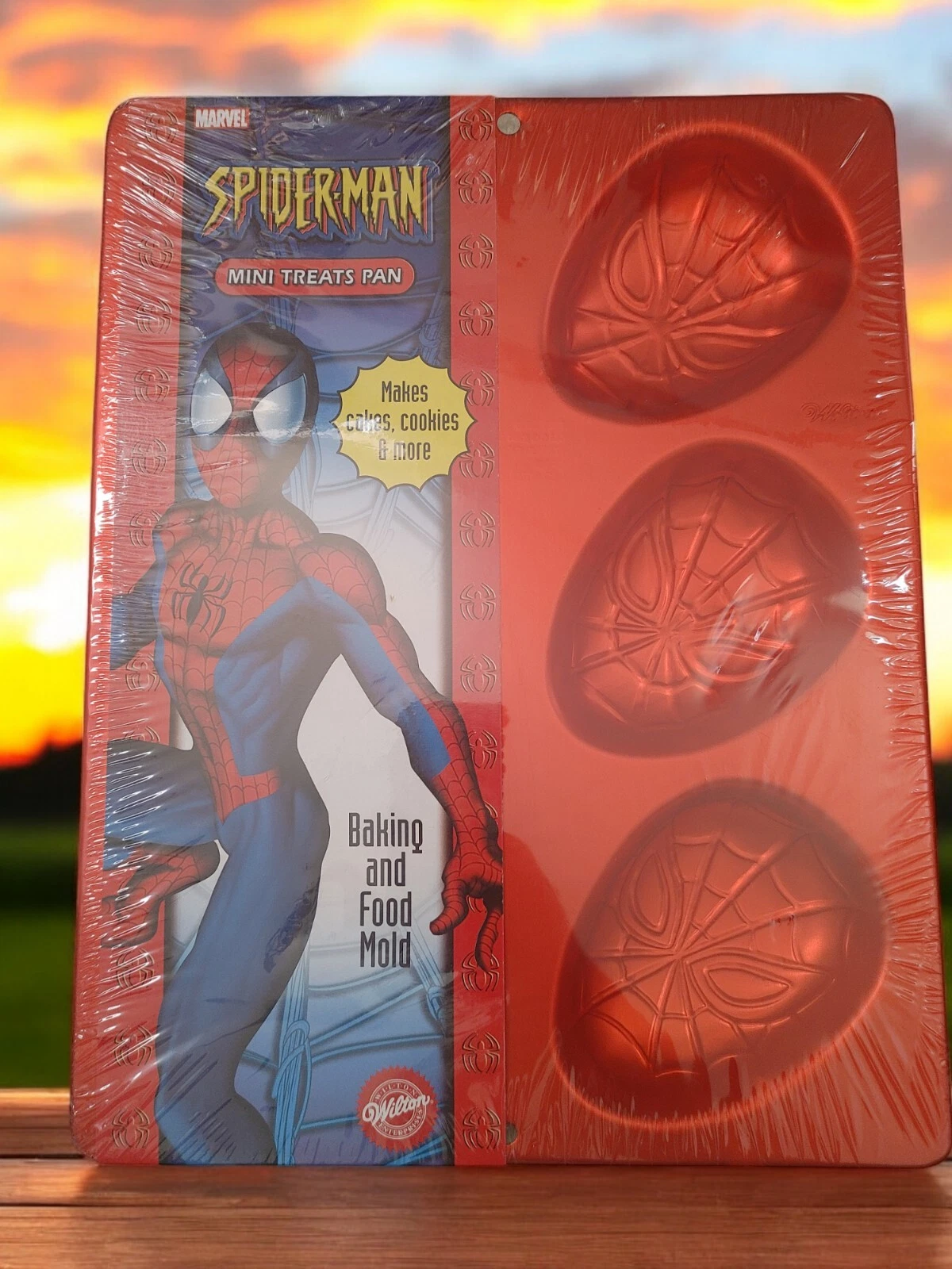 Spiderman Bake Mold Pan Brownies Gelatin Cookies