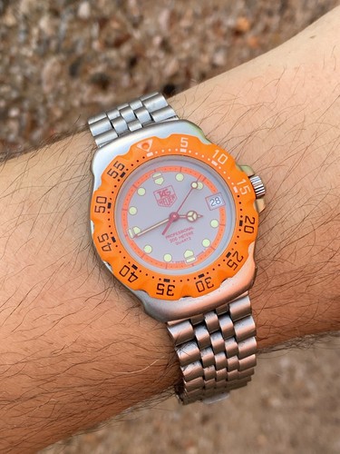 Orologio Unisex Vintage anni '80 Tag Heuer Formula 1 WA1213 da Uomo 35 mm - Foto 10 di 21