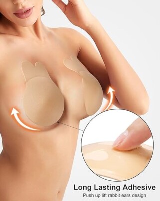 Silicone Bra Push Up Breast Lift Self Adhesive Strapless Invisible Pasties Cover