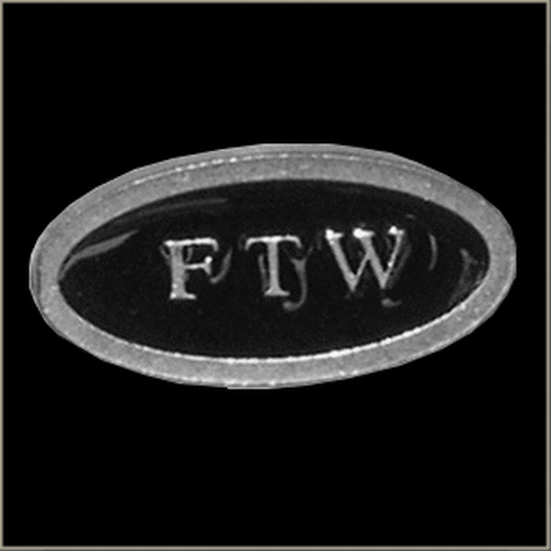 Pin redondo para motociclista FTW - Imagen 1 de 1