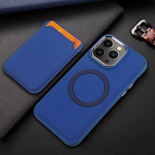 For iPhone 15 Pro Max 14 13 12 11 Magsafe Card Pocket Silicone Slim Case Cover - 第 13/21 張圖片