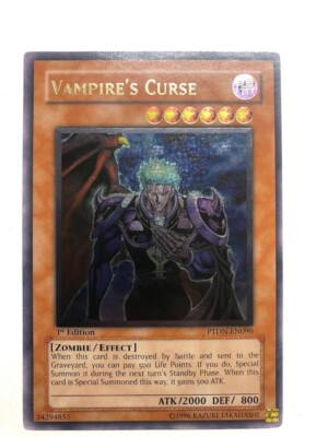 USA Seller Yugioh Vampire's Curse PTDN-EN090 Ultimate Rare 1st Edition NM
