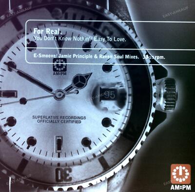 For Real - You Don't Know Nothin' / Easy To Love (Mixes) Maxi .