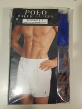 New Polo Ralph Lauren 3 Pack Classic Fit Cotton Multi Color X-Large Boxers