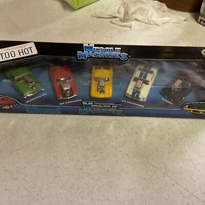 5台set/MUSCLE MACHINES TOO HOT Muscle Machines California Too Hot 5 Car Set 1/64 Scale | eBay