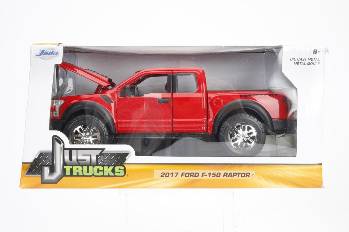 JADA JUST TRUCKS 2017 FORD F150 RAPTOR PICKUP TRUCK RED 1:24