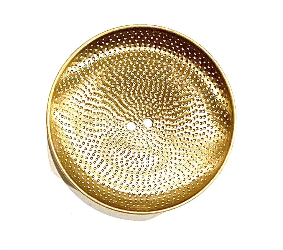 4pcs Round Shiny Copper Hammered Tribal Raised Edge Two Hole Coat Buttons 39mm - Image 2 of 4