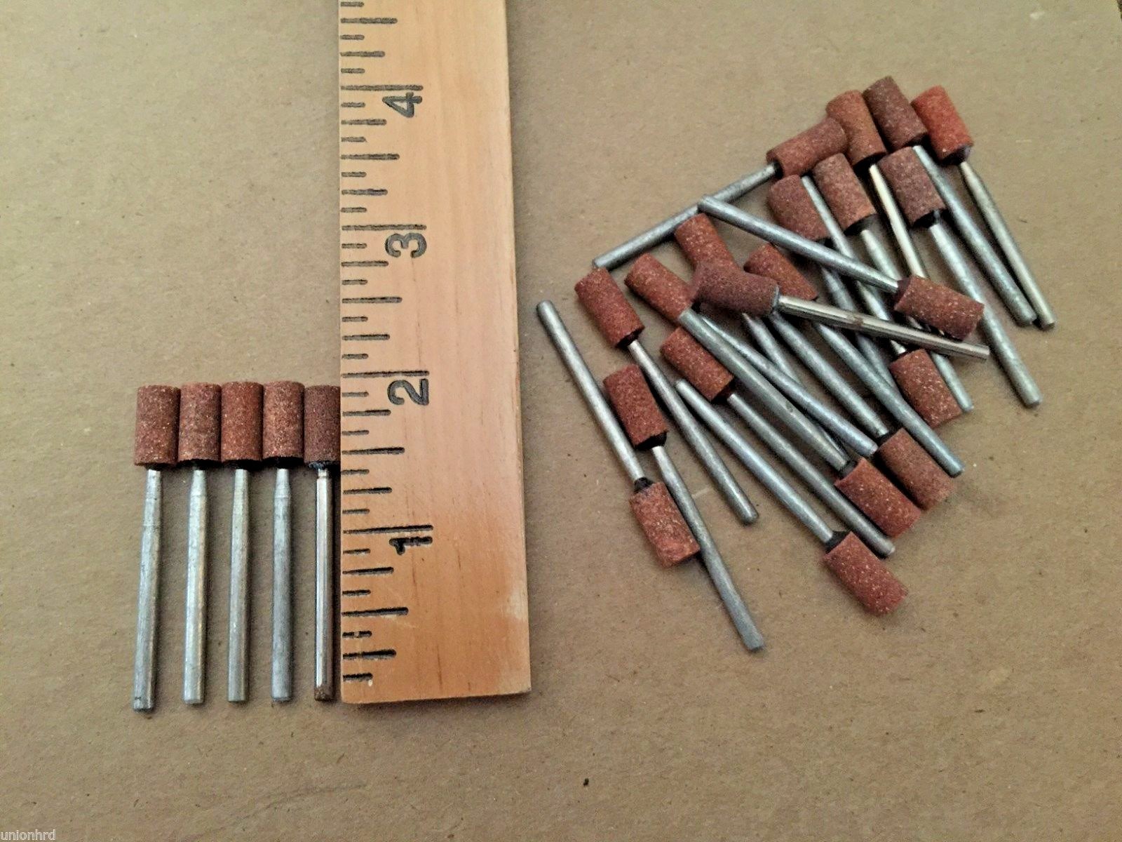 Gesswein, 25 pcs. Red, 9/32"Head, 1/8" Shank,1.5" Shank, Rotary Bits, Dremel,NOS