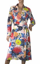 🌻*NICHII SIZE L FLORAL MIDI WRAP DRESS LIKE NEW 