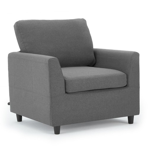 YODOLLA Modern Linen Fabric 3+2+1 Seater Full Sofa Set Armchair Grey Living Room - Picture 8 of 51