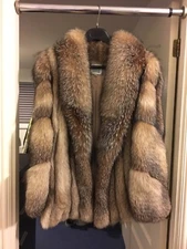 SAGA FOX - Authentic Fur Coat - Vintage 1980's - Extremely Rare - Heavy Quality!