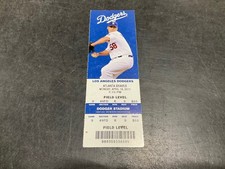 DODGERS~2011 TICKET STUB 4/18/11 VS BRAVES~Jerry Sands MLB DEBUT & HIT