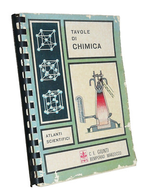 Buch CHEMIETABELLEN wissenschaftliche Atlanten Gelenke Bemporad FEBRER CANALS 1968