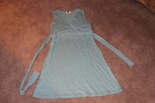 Matilda Jane Women Small Good Hart Flower Shop Tie Sleeveless Blue Dress EUC