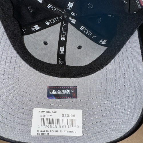 Atlanta Braves MLB New Era 9FORTY Stretch Snap Back hat - Picture 4 of 6
