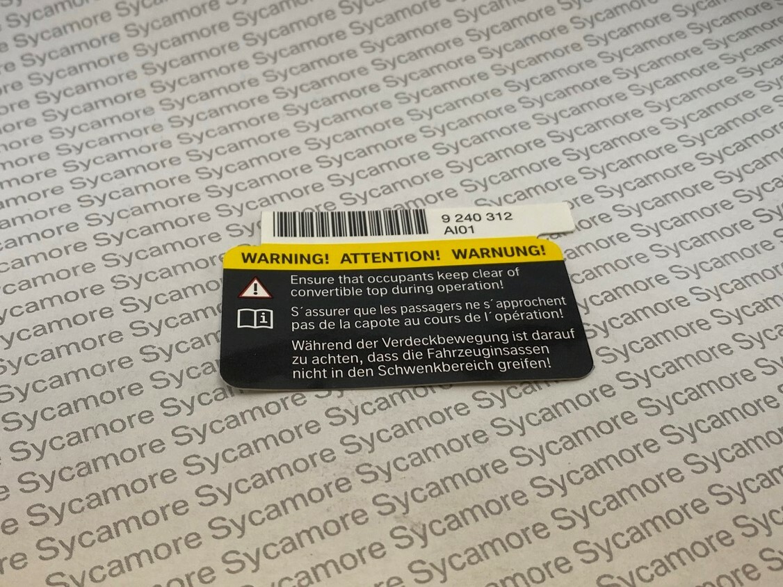 BMW Note Shield Cover 71219240312 | eBay 