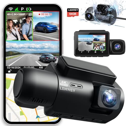 DASH CAM 4K 2160P 1440P 1080P Car Dashcam M700A in Black-image