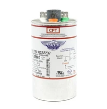 MARS USA2237 AmRad 50/5 MFD 370/440V Round Motor Dual Run Capacitor, Made in USA