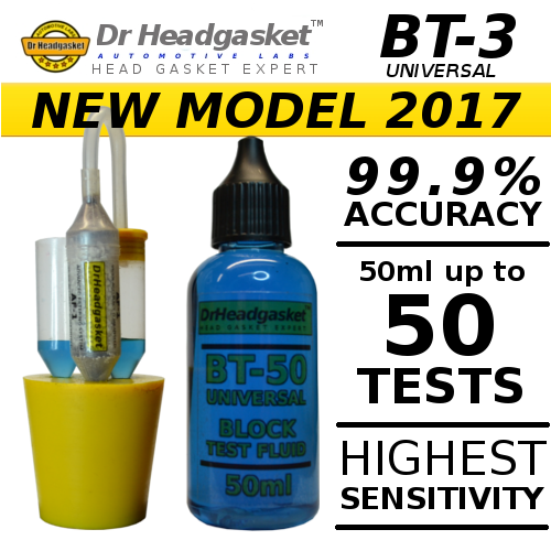 Bt3 2x50ml Combustion Leak Tester Kit Co2 Head Gasket Block Test Fluid
