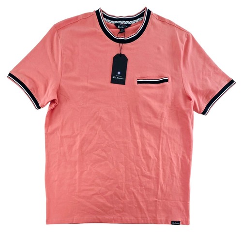 Ben Sherman Mens T-Shirt M Crew Neck Short Sleeve Stretch Pocket Tee $59