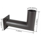 90 Degree Wall Mount Bracket w/ L-Shape 9" Vertical Outdoor Light Pole