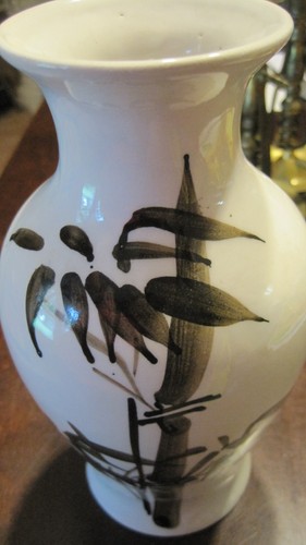 China Vase White Literate Bamboo Painting - Picture 4 of 12