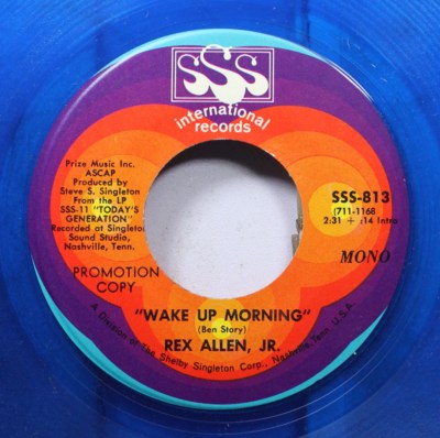 Country Promo 45 Rex Allenjr. - Wake Up Morning / Wake Up Morning On Internation