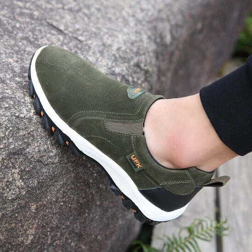Mens Casual Breathable Loafers Shoes Running Walking Slip on Sports Sneakers Gym - Bild 21 von 49