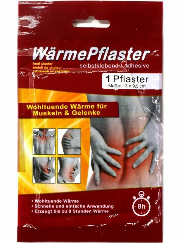 G&M GMBH 10 x Wärmepflaster Selbstklebend Muskeln Gelenke Rückenschmerzen Nacken Schulter