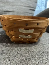 Longaberger 25th Anniversary Dresden Tour Basket Signed by Family Members 1998