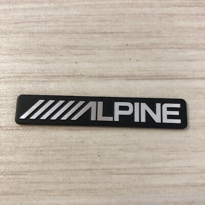 Alpine Aluminum Car Decal Badge Logo Auto Detail decal metal car logo M120-1
