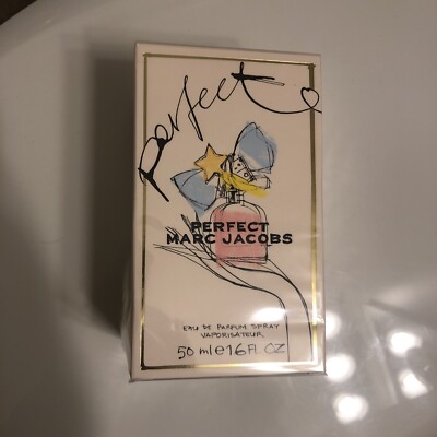 Marc Jacobs PERFECT 1.6 oz. Eau de Parfum Spray for Women. New imperfect Box