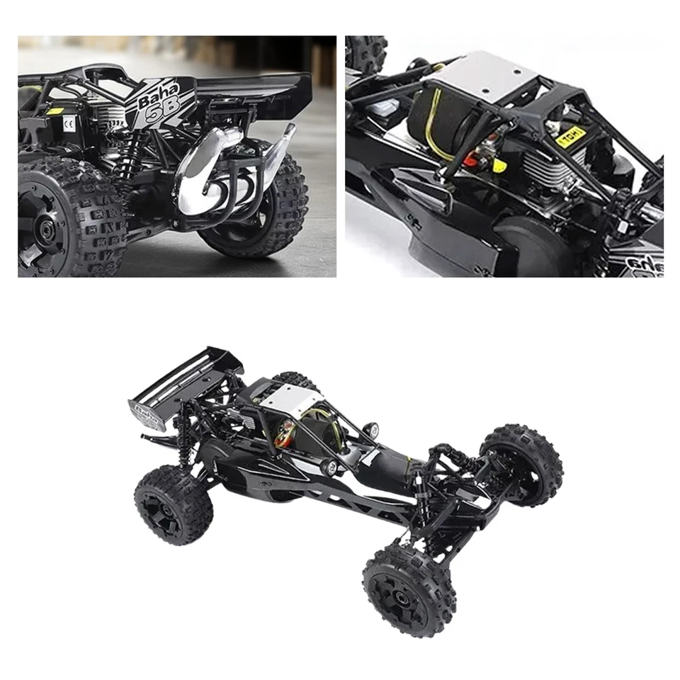 1/5 Scale Rovan RC 29cc Gas Gasoline Baja Remote Control 5B Black Newxary - Image 3 of 4