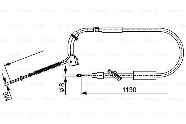 BOSCH 1987482490 Cable. parking brake | eBay