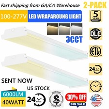 4FT LED Wraparound 40W Shop Light for Garage,6000lm,4 Foot Crystal LED Wrap Lamp
